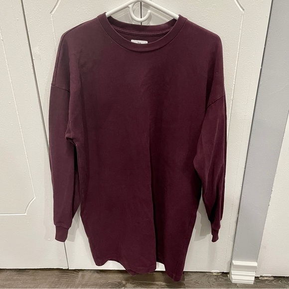 TNA Dresses & Skirts - Tna Maroon Long Sleeve Sweater Dress Size 1